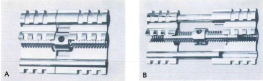 Ốc nới rộng: (A) Ốc đóng và (B) ốc mở